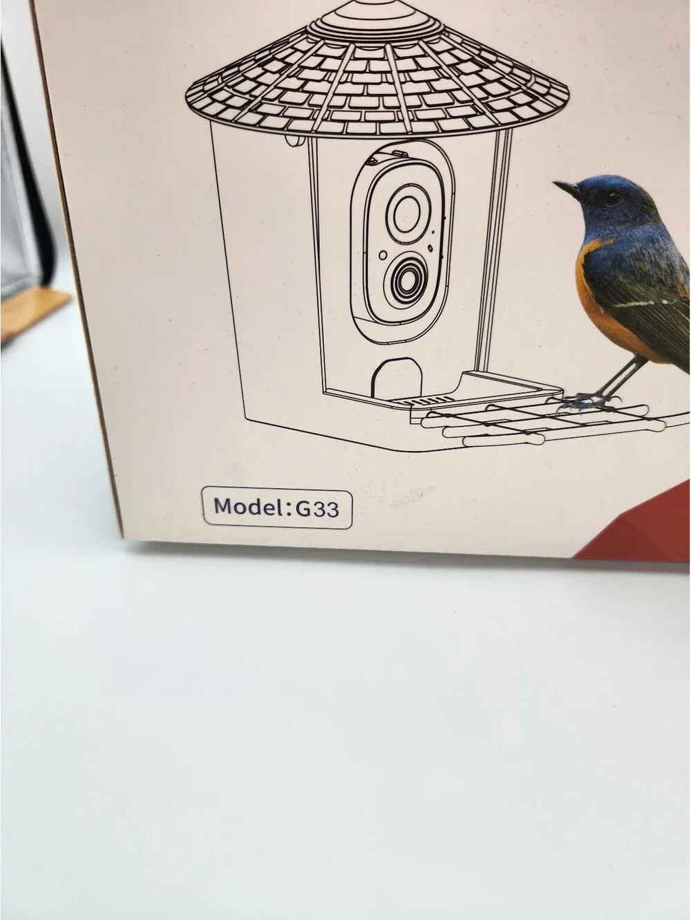 Smart Bird Feeder Camera G33 WiFi Live Video AI Recognition 1.25L Capacity  K1